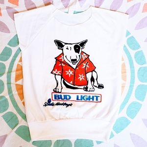 Vintage Bud Light Spuds Mackenzie white Tee Shirt